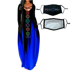 Vestido negro con azul - Galerías el Triunfo - 291001736205