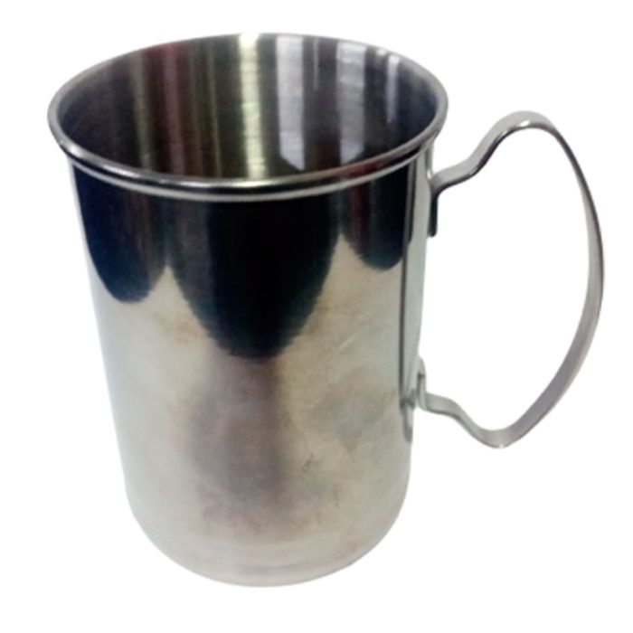Taza de acero plateada - Image 2
