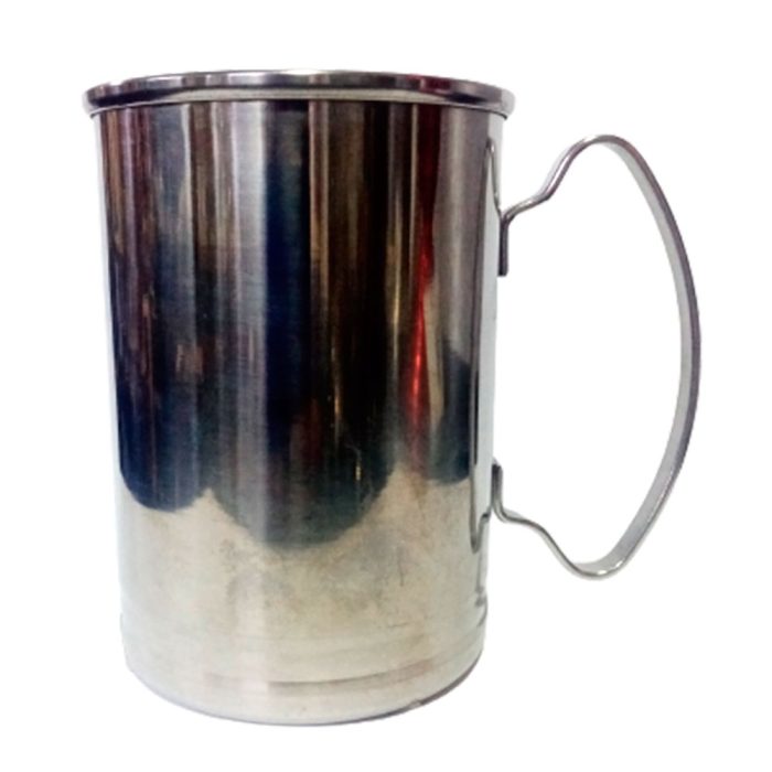 Taza de acero plateada - Galerías el Triunfo - 291001736556