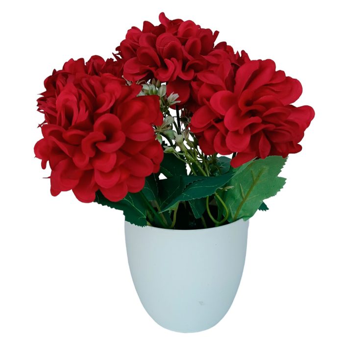 Macetas con hortensias rojas - Image 2