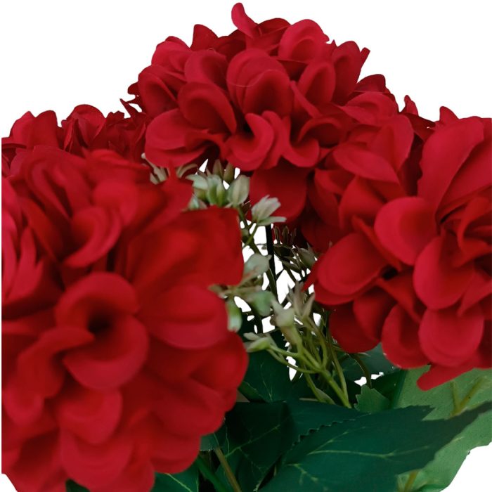 Macetas con hortensias rojas - Image 3