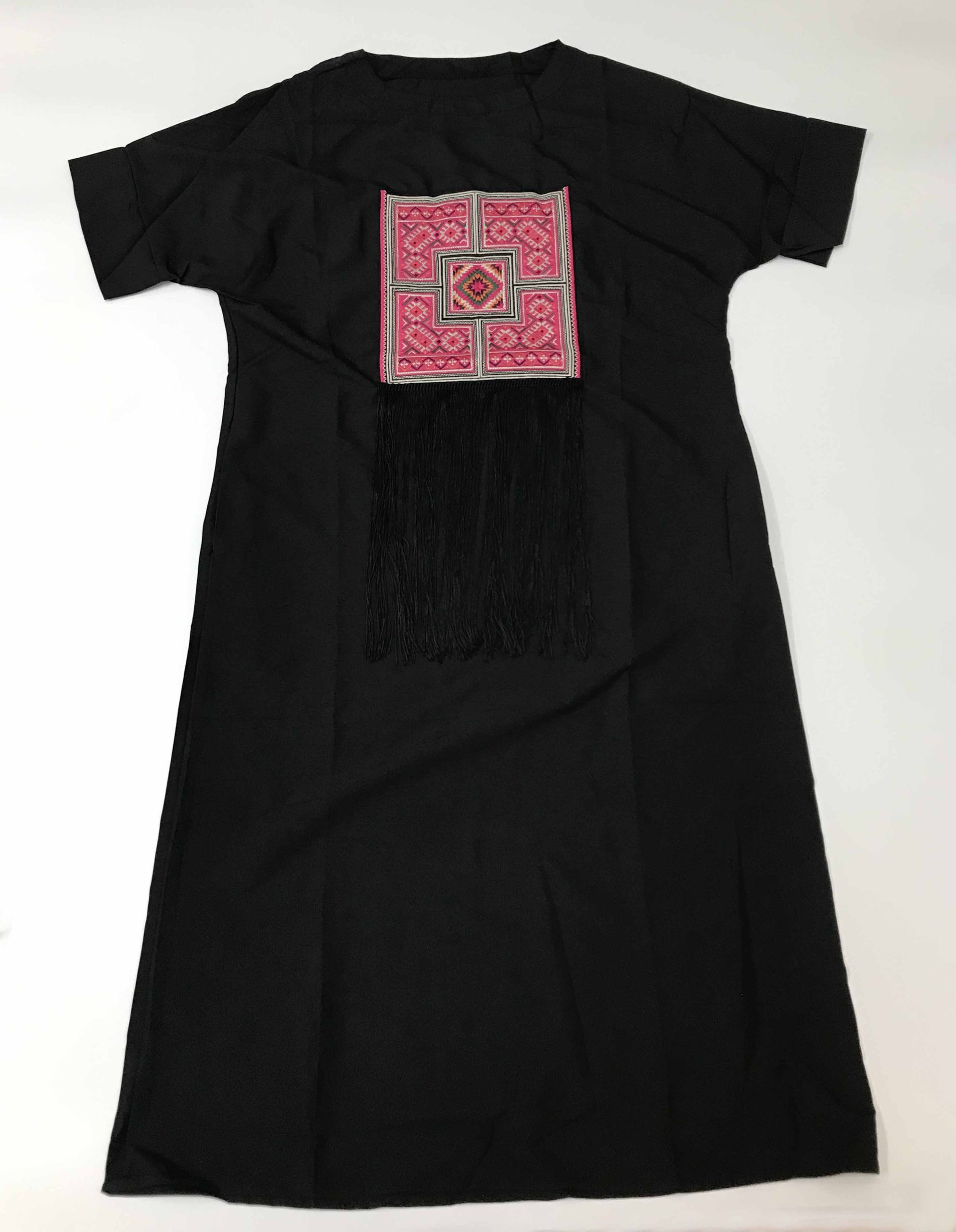 Vestido largo negro manga - Galerías el Triunfo - 291001736645