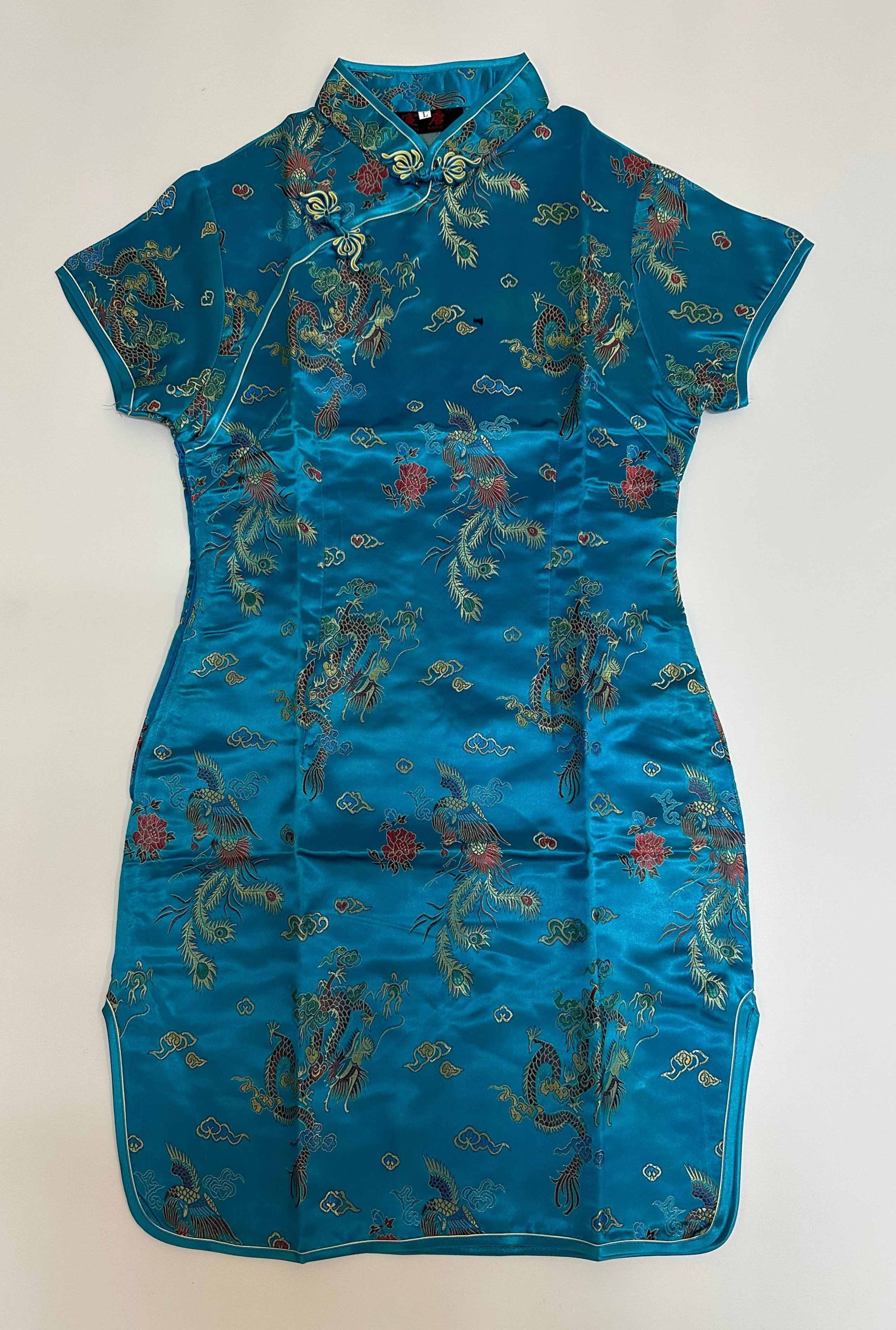 Vestido diseño oriental azul - Galerías el Triunfo - 291001736651