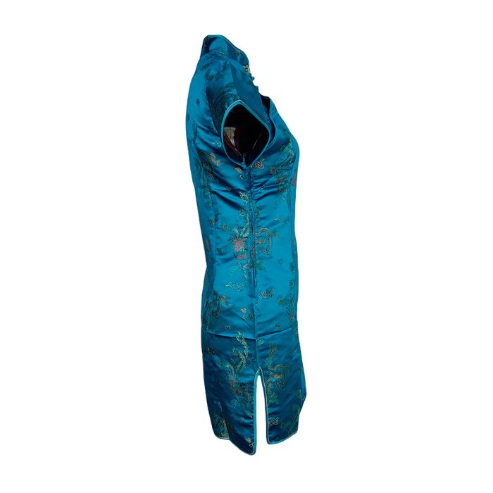 Vestido diseño oriental azul - Image 2