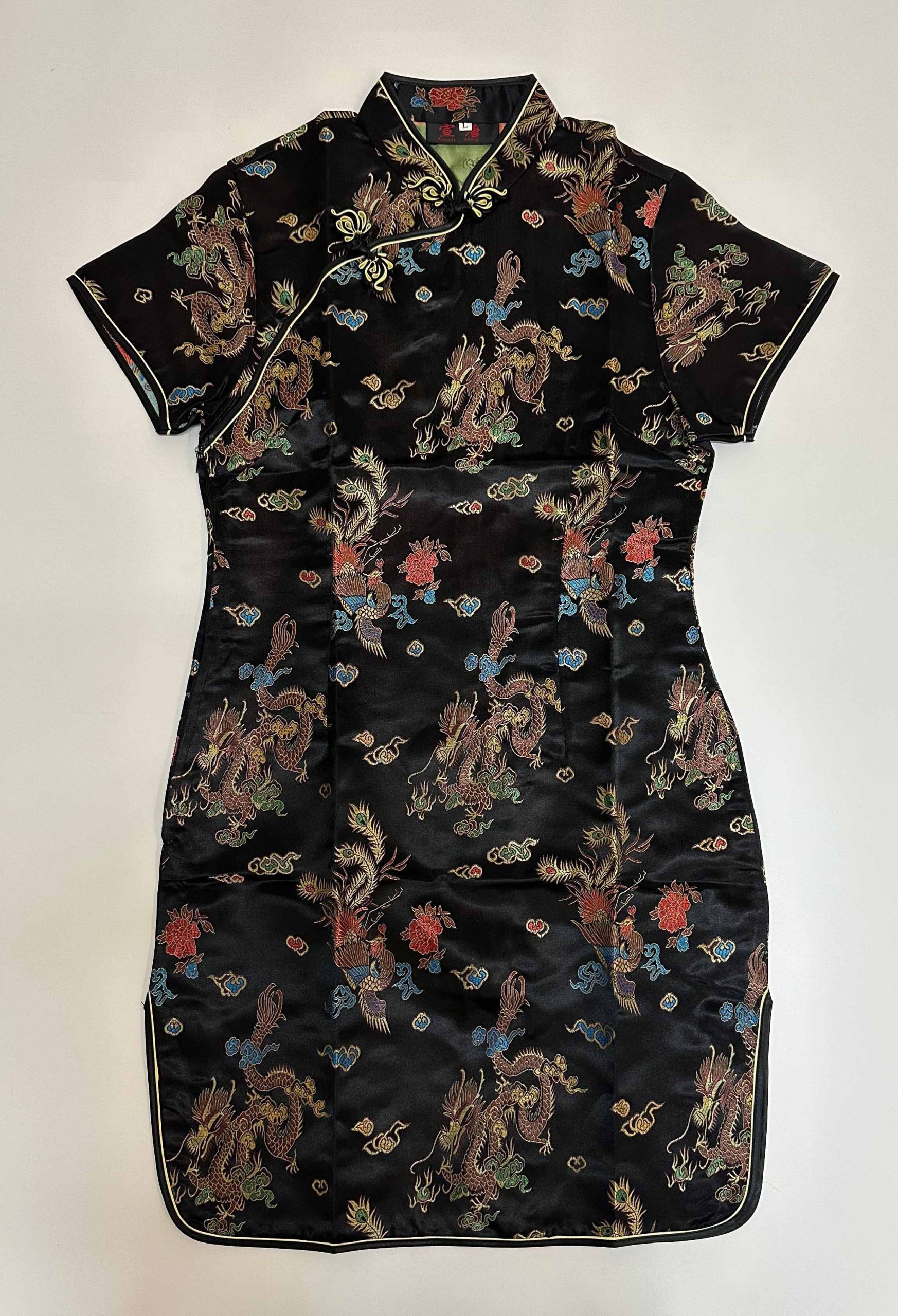 Vestido diseño oriental negro - Galerías el Triunfo - 291001736653