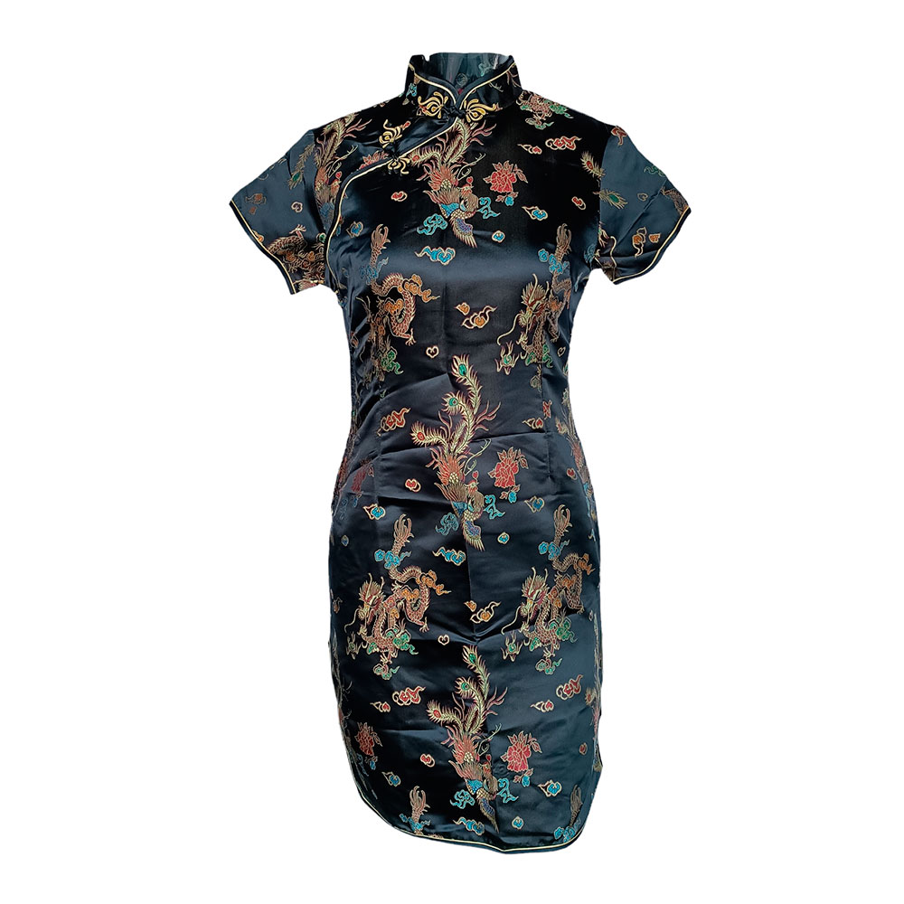 Vestido diseño oriental negro - Galerías el Triunfo - 291001736654