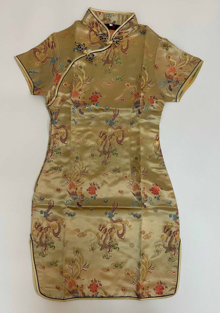 Vestido diseño oriental beige - Galerías el Triunfo - 291001736657