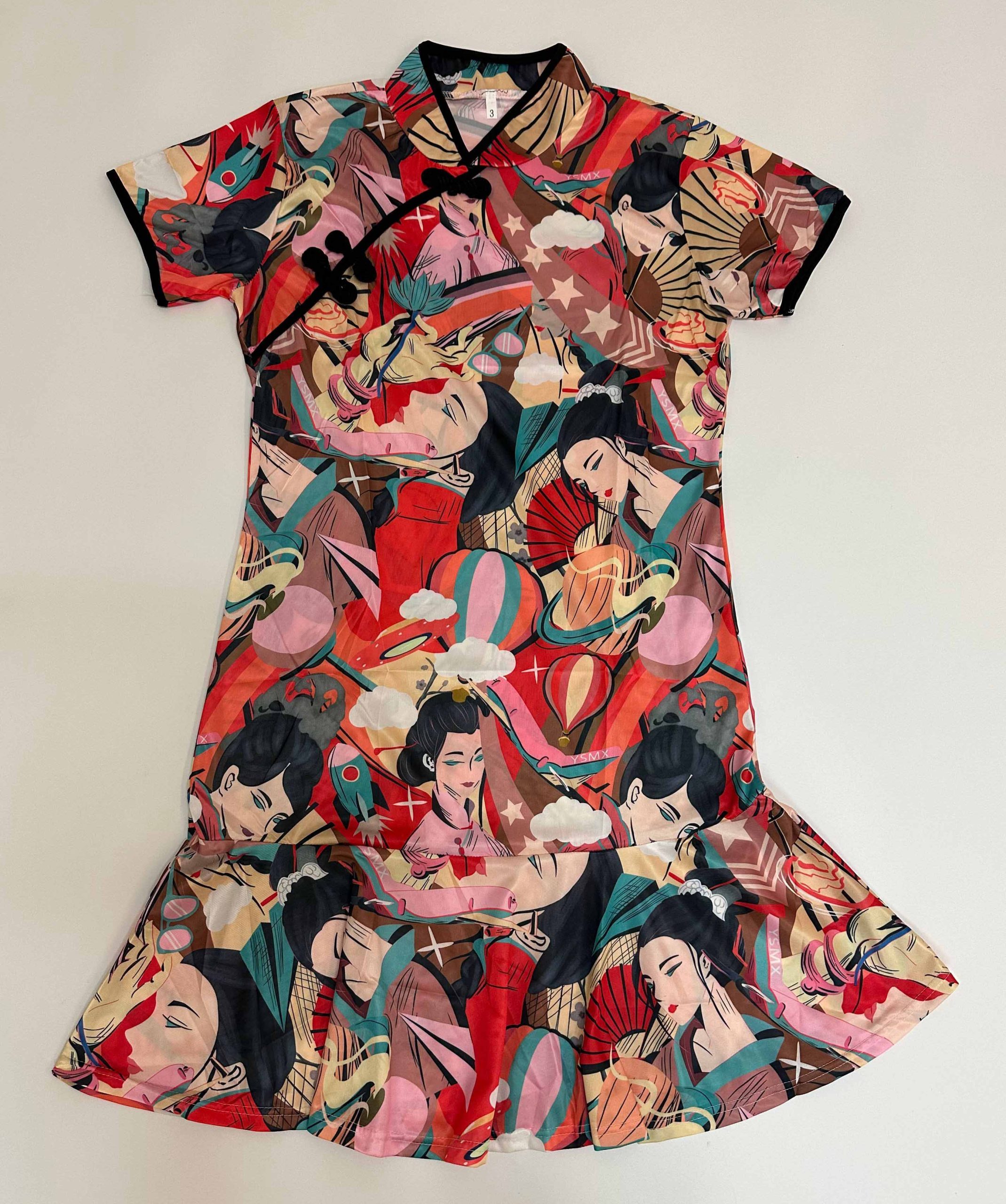 Vestido diseño oriental - Galerías el Triunfo - 291001736665