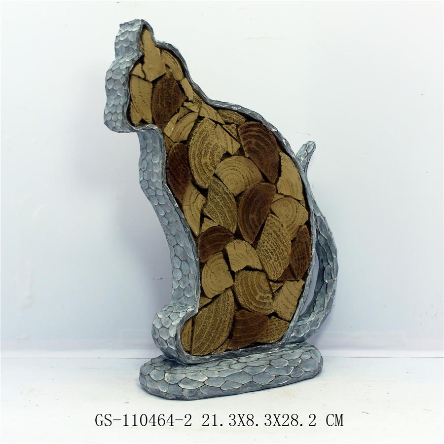 Gato de poliresina - Galerías el Triunfo - 044071821642