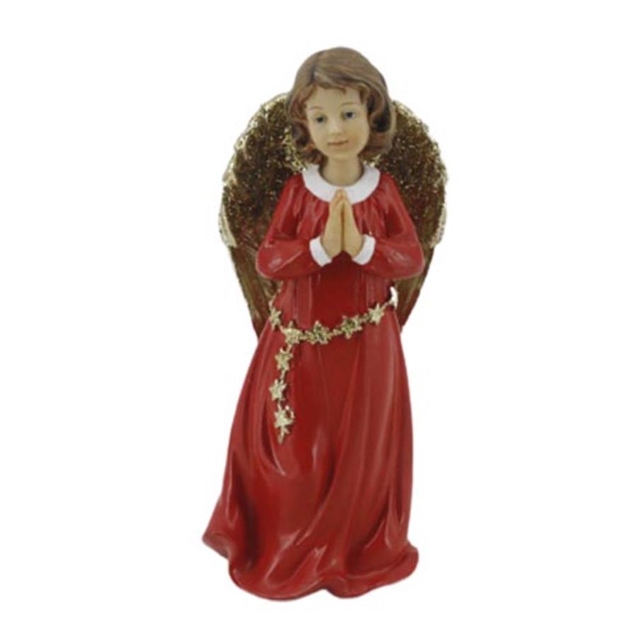 Angel de poliresina rezando - Galerías el Triunfo - 049072651133
