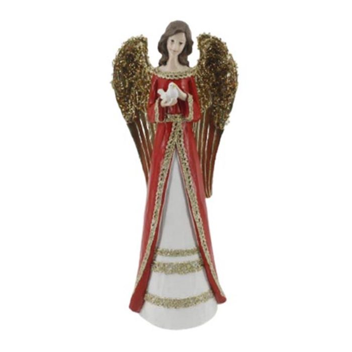 Angel de poliresina rojo - Galerías el Triunfo - 049072651181