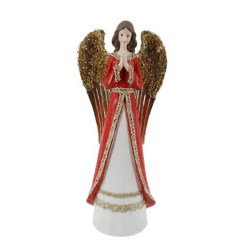Angel de poliresina rezando - Galerías el Triunfo - 049072651182