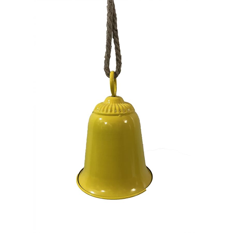 Campana de metal amarilla - Galerías el Triunfo - 074072300446