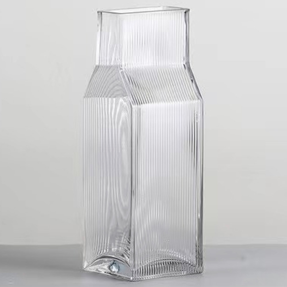 Florero de vidrio transparente - Galerías el Triunfo - 120007037329
