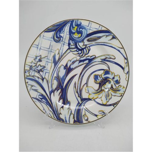 Plato de cerámica azul - Galerías el Triunfo - 156072791152