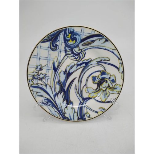 Plato de cerámica azul - Galerías el Triunfo - 156072791156