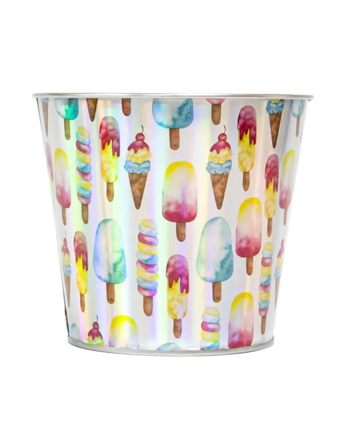 Bote Redondo Diseño Helados de Colores