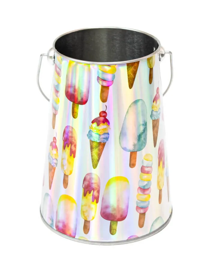 Bote con Agarradera Helados Iridiscentes