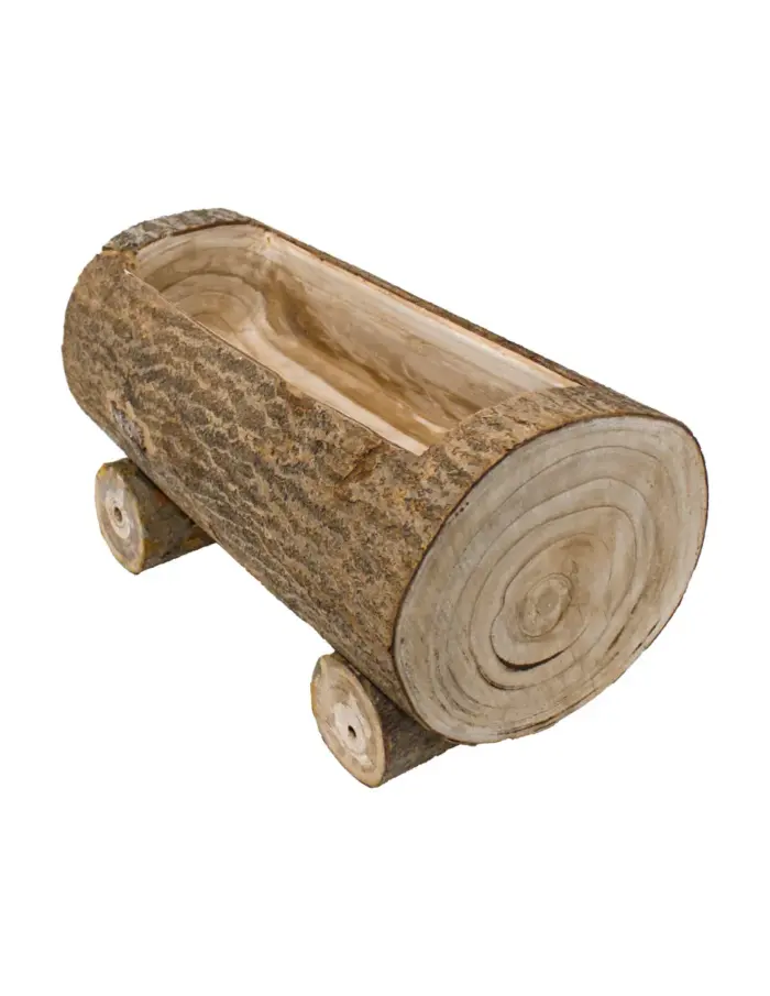 Maceta de Madera Diseño Tronco