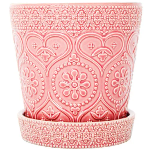 Maceta de Cerámica Rosa