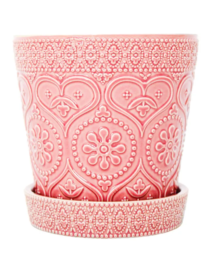 Maceta de Cerámica Rosa