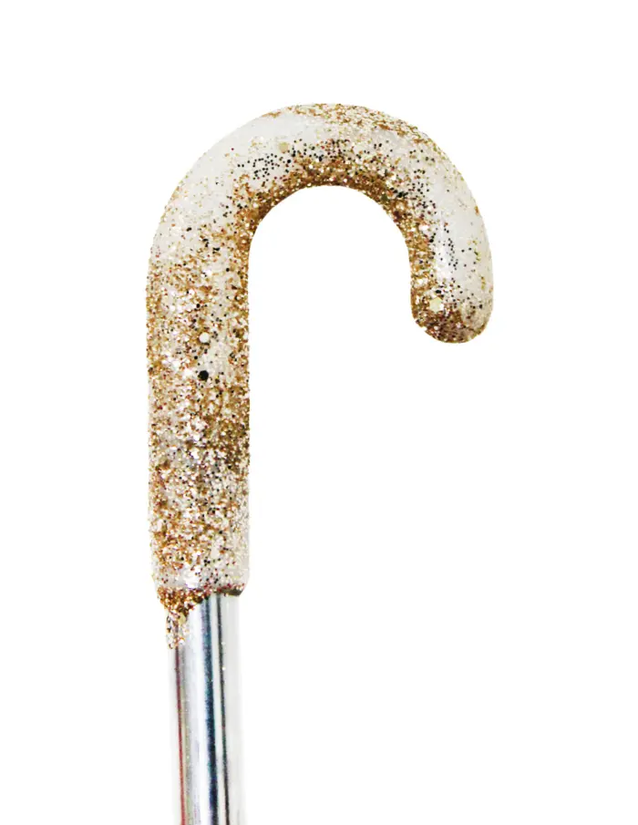 Paraguas Decorativo Beige con Dorado - Image 4