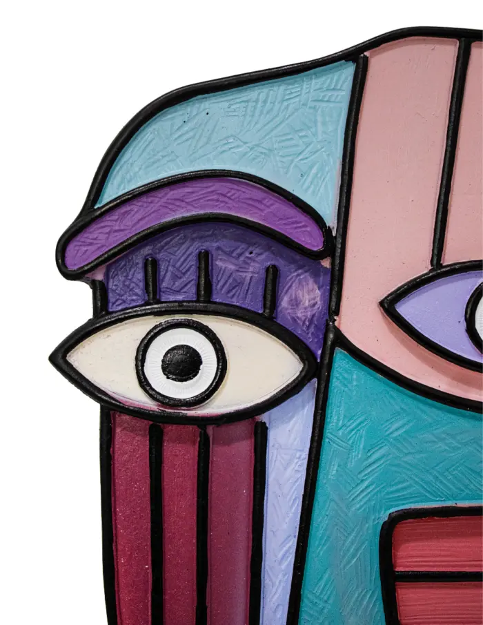 Escultura de Rostro Abstracto - Image 4