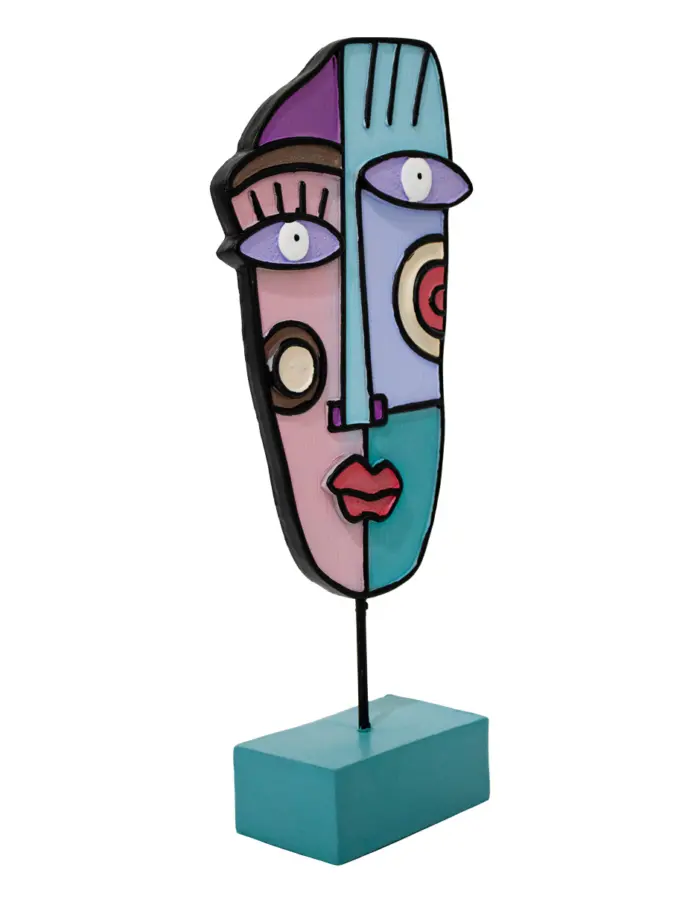Escultura de Rostro Abstracto - Image 2