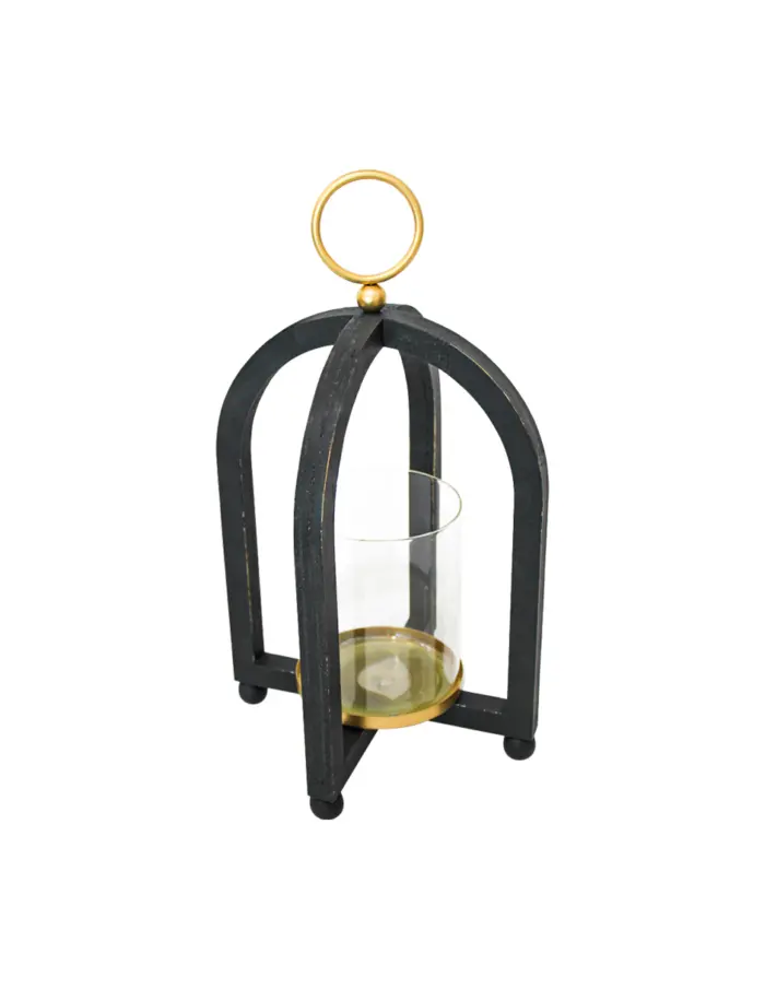 Candelabro de Metal con Pantalla - Image 2