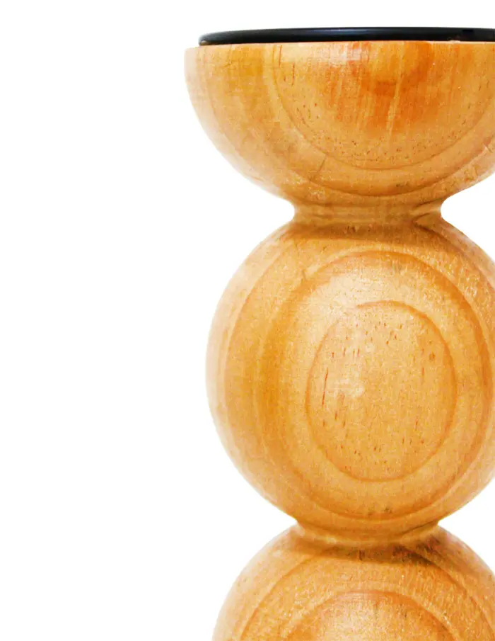 Candelabro de Madera Natural - Image 3