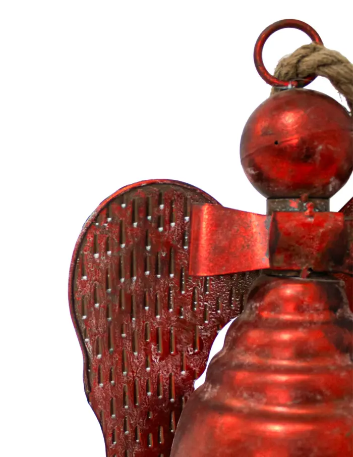 Campana Navideña Diseño Ángel Rojo - Image 3