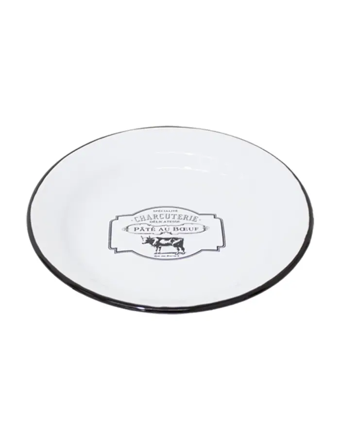 Plato de Peltre Francés Vaca - Image 2