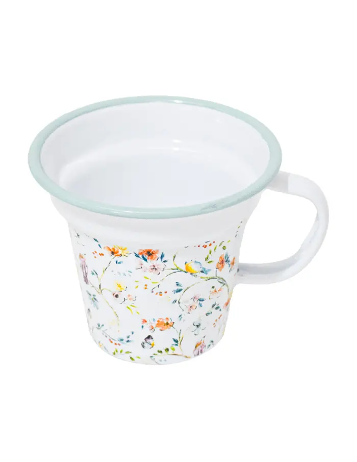 Taza de Peltre Flores - Image 2