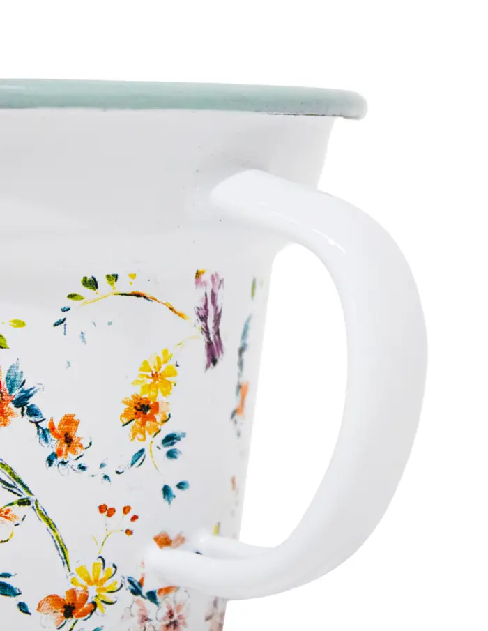 Taza de Peltre Flores - Image 3