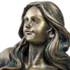 Escultura de sirena acostada de poliresina de 96x55x60cm - Image 2