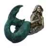 Escultura de sirena acostada de poliresina de 96x55x60cm - Image 3