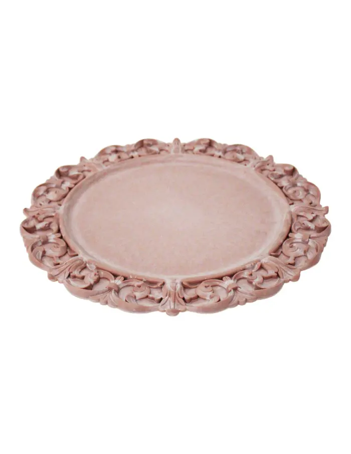 Plato de presentación color rosa 33x33x2cm - Image 2