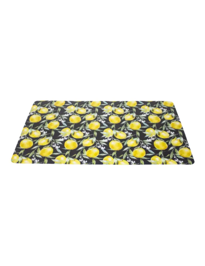 Mantel individual negro diseño limones de 43.5x28.5cm - Image 2