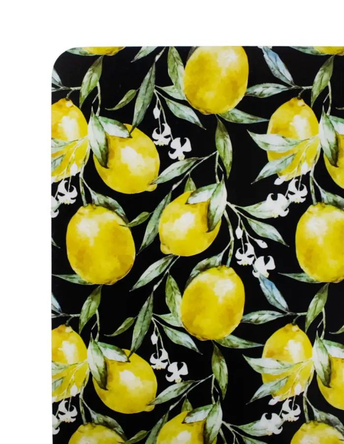 Mantel individual negro diseño limones de 43.5x28.5cm - Image 3