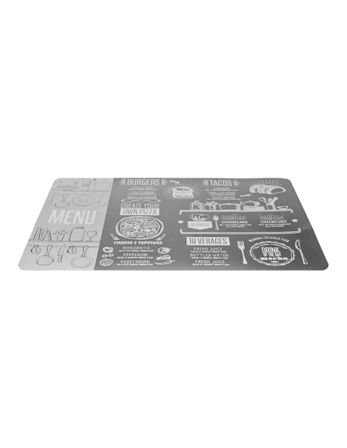 Mantel individual negro diseño accesorios de cocina 43.5x28.5cm - Image 2