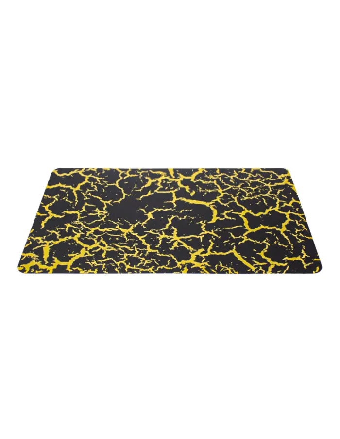 Mantel individual negro con dorado diseño craquelado de 43.5x28.5cm - Image 2