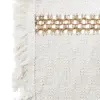 Mantel individual rectangular tejido beige con yute de 50x30cm - Image 3