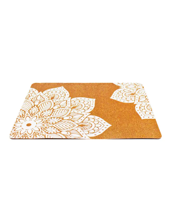 Mantel individual rectangular con diseño mandala blanco de 40x30cm - Image 2