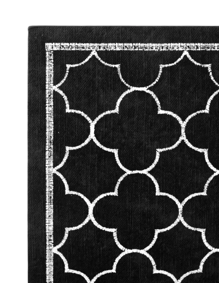 Mantel individual rectangular diseño trebol negro de 43x30cm - Image 3