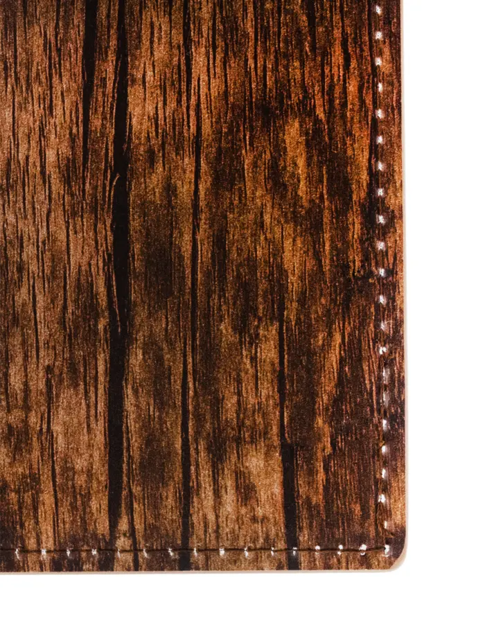 Mantel individual rectangular diseño madera oscuro de 43x30cm - Image 3
