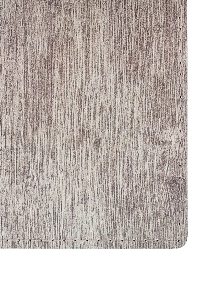 Mantel individual rectangular diseño madera gris de 43x30cm - Image 3