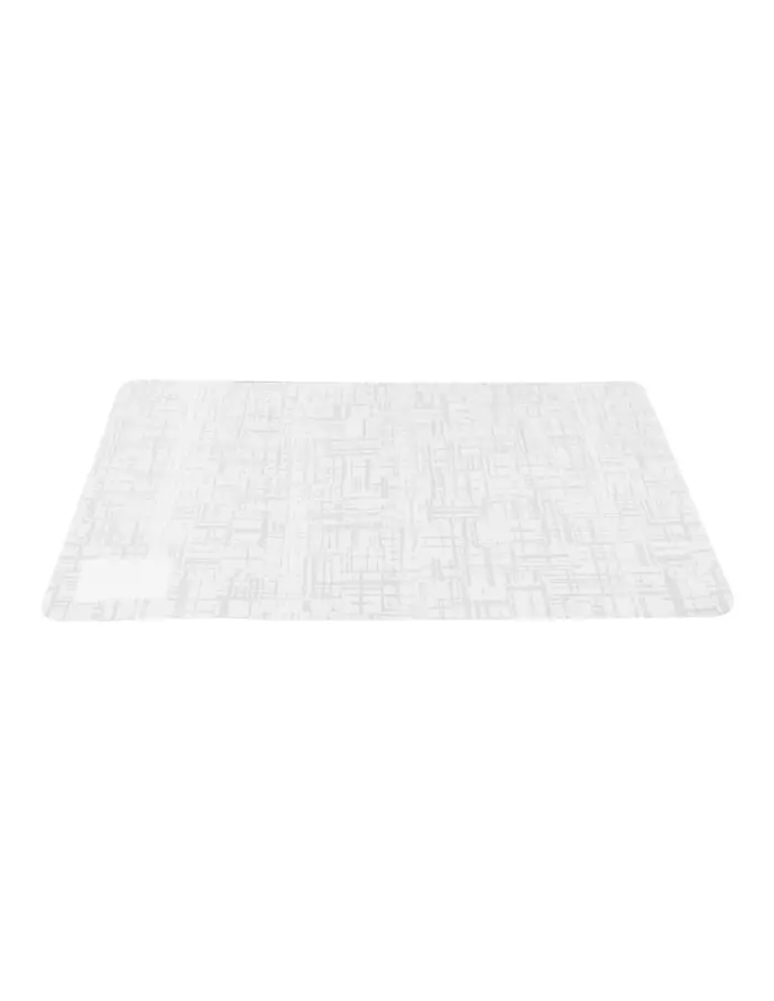 Mantel individual rectangular blanco con rayas de 43.5x28.5cm - Image 2