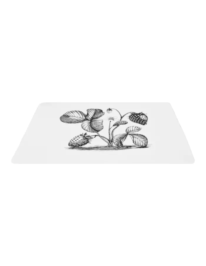 Mantel individual rectangular con diseño fresas de 43.5x28.5cm - Image 2