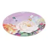 Plato de presentación rosa con flores blancas de 33cm - Image 2