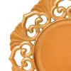 Plato de presentación dorado mate diseño grecas y hojas de 33cm - Image 3